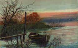 Old Rowboat Postcard