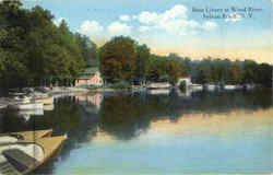 Boat Livery At Wood River Sylvan Beach, NY Postcard Postcard