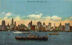 Skyline Of New York City Postcard Postcard