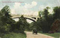 Concrete Bridge , Lake Park Milwaukee, WI Postcard Postcard