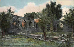 Ruins Ancient Convent New Smyrna Beach, FL Postcard Postcard