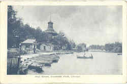 Boat House, Humboldt Park Chicago, IL Postcard Postcard