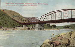 Steel Span And Syphon Crossing Snake River Postcard