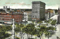 Central Square Looking North Postcard