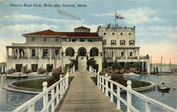 Detroit Boat Club , Belle Isle Michigan Postcard Postcard