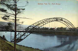 Arch Bridge Bellows Falls, VT Postcard Postcard