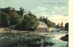 Dam On Pawcatuck River Postcard