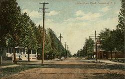 Main Road Conimicut, RI Postcard Postcard