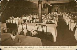 Campi's Italian-French Restaurant San Francisco, CA Postcard Postcard