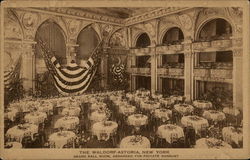 The Waldorf Astoria, Grand Ballroom New York, NY Postcard Postcard