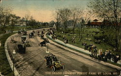 The Grand Drive in Forest Park St. Louis, MO Postcard Postcard