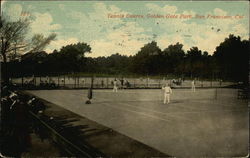 Tennis Courts, Golden Gate Park Postcard