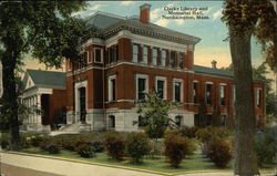 Clarke Library and Memorial Hall Northampton, MA Postcard Postcard