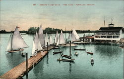 Oregon Yacht Club - The Oaks Portland, OR Postcard Postcard