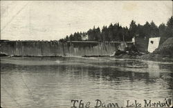 The Dam Morrisville, VT Postcard Postcard