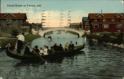 Canal Scene Postcard