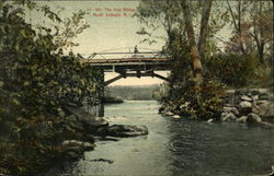 The Iron Bridge North Scituate, RI Postcard Postcard