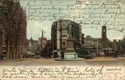 Westminister & Wobosset Streets Providence, RI Postcard Postcard