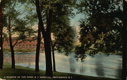 A Glimpse of the Pond, Rhode Island Hospital Postcard