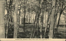 Kenwood Den, Gardner's Island, Point Judith Pond Wakefield, RI Postcard Postcard