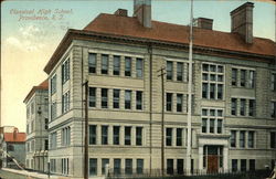 Street View of Classical High School Postcard