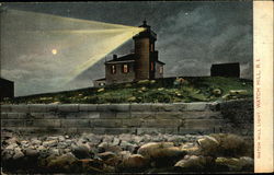 Watch Hill Light Rhode Island Postcard Postcard