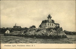 Pomham Light, Providence River Postcard