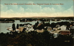 Some of the Islands Around Alexandria Bay, Thousand Islands, St. Lawrence River New York Postcard Postcard