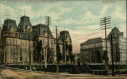 City Hall and Courthouse from Craig Street Montreal, QC Canada Quebec Postcard Postcard