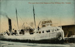 The Last Boat of the Season Postcard