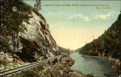 Agawa Canon Looking North, Algoma Central Railway Postcard