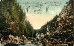 Agawa Canon Looking South, Algoma Central Railway Ontario Canada Postcard Postcard