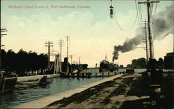 Welland Canal (Lock 1) Port Dalhousie, ON Canada Ontario Postcard Postcard