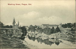 Washing Green Fergus, ON Canada Ontario Postcard Postcard