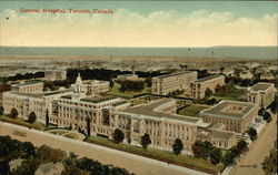 Bird's Eye View of General Hospital Postcard