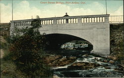 Water View of Court Street Bridge Port Arthur, ON Canada Ontario Postcard Postcard