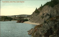 Coal Chutes, Jack Fish, Lake Superior Ontario Canada Postcard Postcard