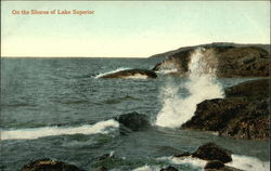 On the Shores of Lake Superior Postcard