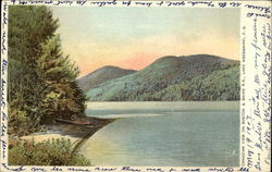 Canadian View on Boston & Maine RR Lake Massawippi, PQ Canada Quebec Postcard Postcard