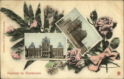 Scenes from Sherbrooke Quebec Canada Postcard Postcard