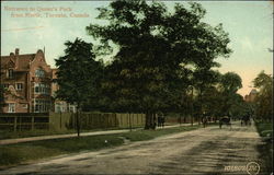 Entrance to Queen's Park From North Postcard