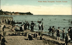 Public Baths, Sunnyside Postcard