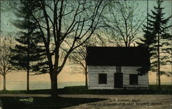 York Pioneers House, Exhibition Grounds at Sunset Postcard