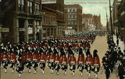 48th Highlanders in Uniform Postcard