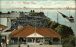 Hanlan's Point Roller Coaster Toronto, ON Canada Ontario Postcard Postcard