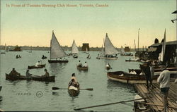 In Front of Toronto Rowing Club House Postcard