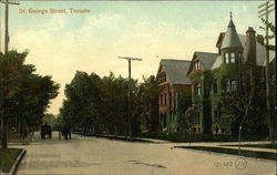 Residences on St. George Street Postcard