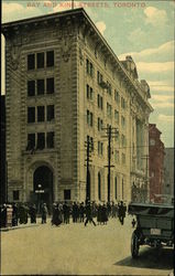 Large Building on Bay and King Streets Postcard