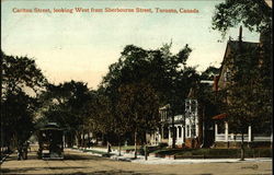 Carlton Street, looking West from Sherbourne Street Toronto, ON Canada Ontario Postcard Postcard