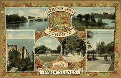 Greetings from Toronto: Park Scenes Ontario Canada Postcard Postcard